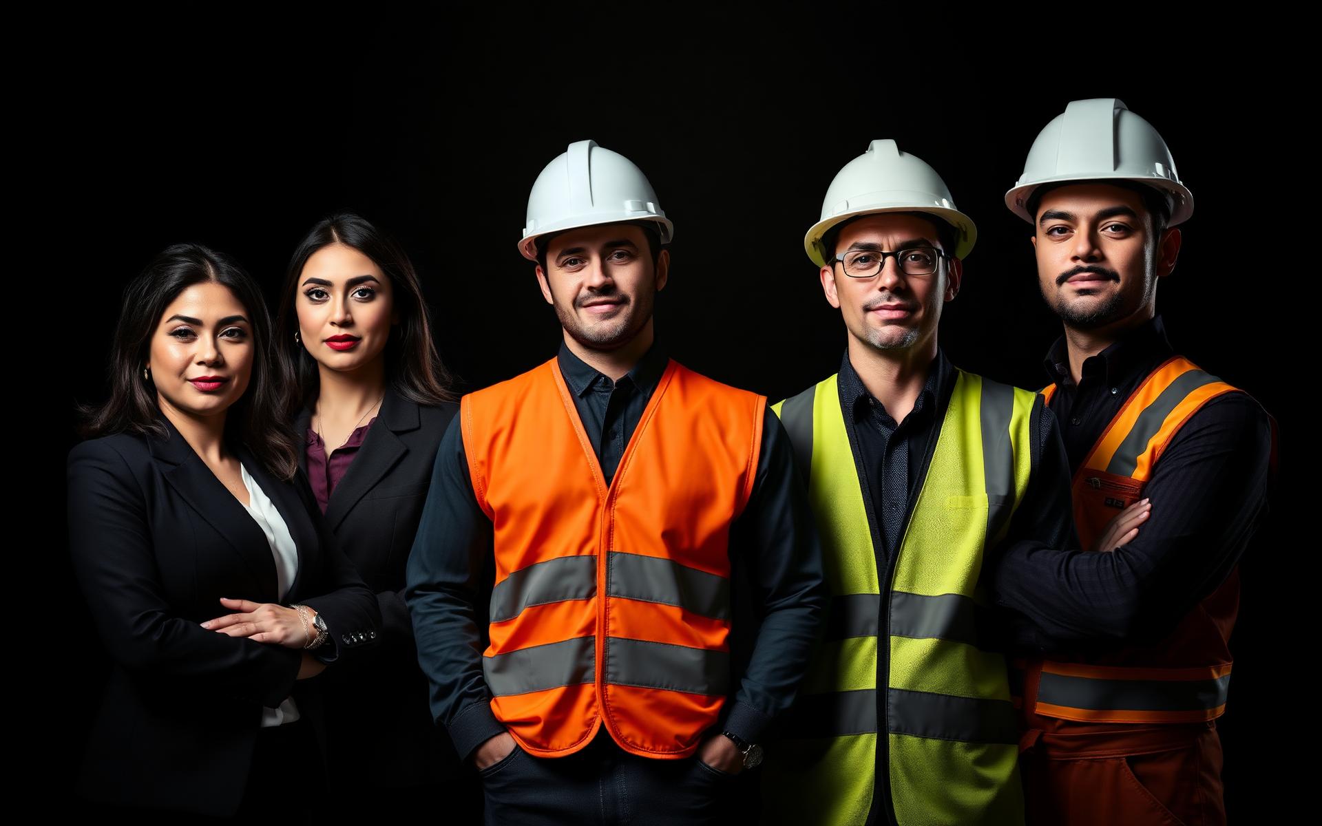 Diverse professionals across industries